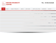 Tablet Screenshot of exeterdisabilitycentre.co.uk